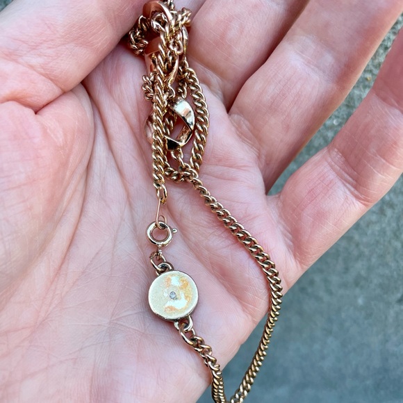 Marc by Marc Jacobs Rose Gold Tone Chain Link Station Choker Necklace - Picture 10 of 15